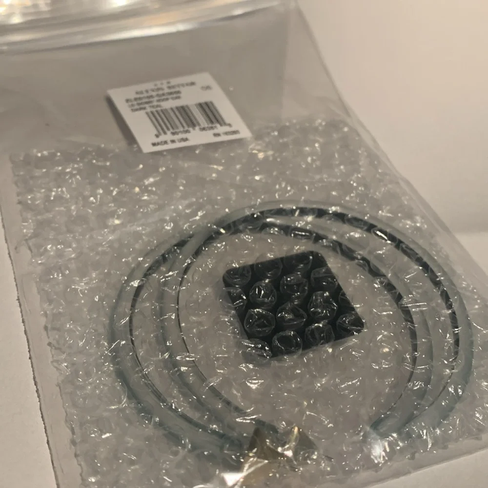 ALEXIS BITTAR • Dark Teal Lightweight Large Skinny Lucite Hoop Earrings